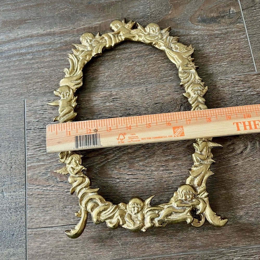Gold Color Ornate Oval Picture Frame 8/12 inches - Picture 9 of 13